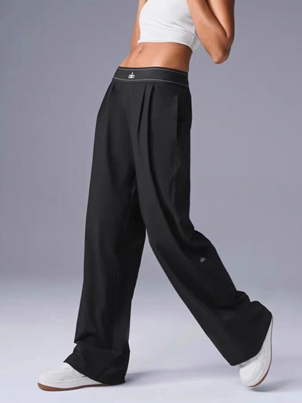 NWT Black ALO Yoga High Waist Suit Up Trouser (Regular 30-inch inseam)💖 - Picture 7 of 7